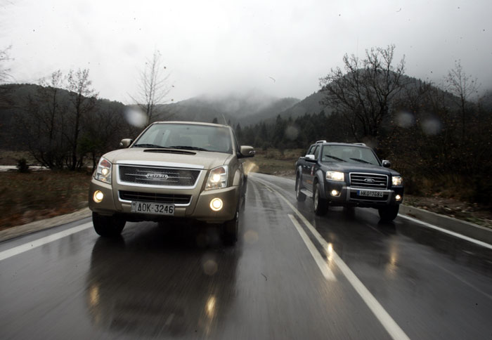 Ford Ranger 3,0 vs Isuzu D-Max 3,0