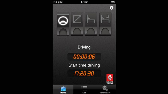 Η νέα εφαρμογή «Time Book» από τη Renault Trucks επιτρέπει στον οδηγό να διατηρεί τον πλήρη έλεγχο των ωρών που περνά πίσω από το τιμόνι.