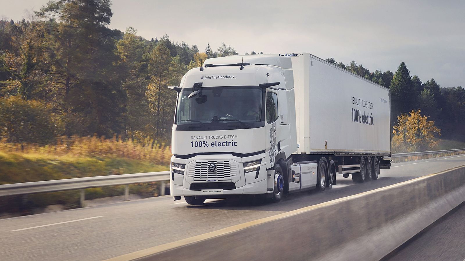 Το νέο ηλεκτρικό φορτηγό Renault Trucks E-Tech T780 είναι σε θέση να διανύσει έως και 600km με μια φόρτιση. 