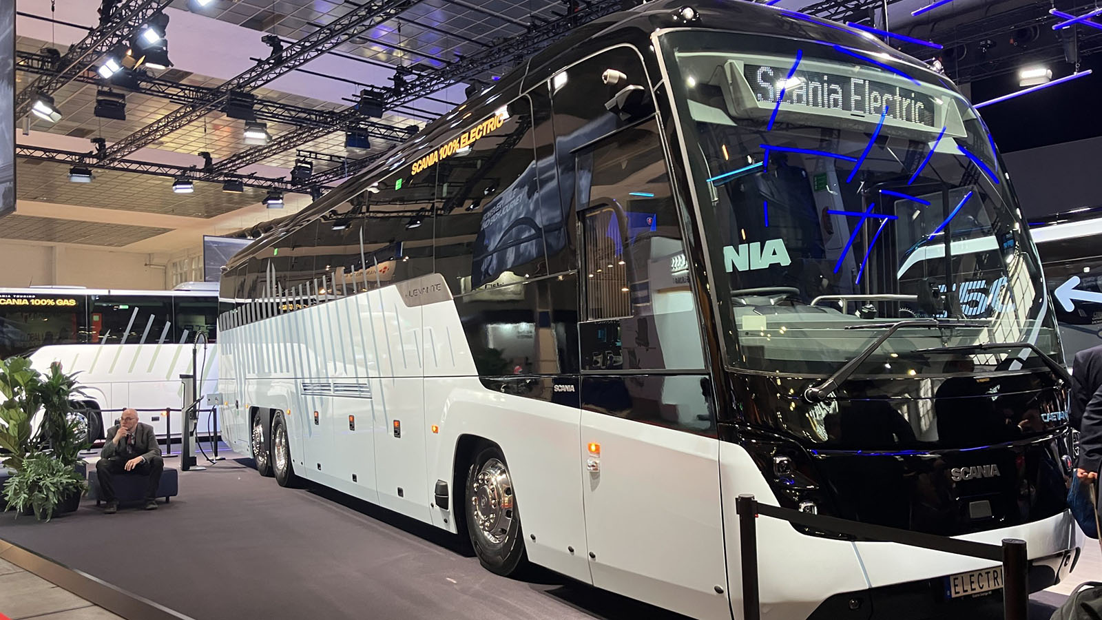 Το περίπτερο της Scania στην Busworld Europe 2025.