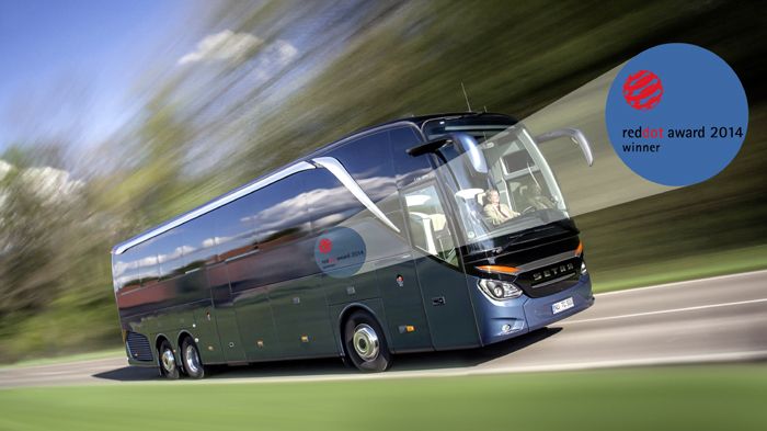 H Setra επανέλαβε την κατάκτηση του Red Dot Design Award με τη TopClass 500 ένα χρόνο μετά τη νίκη της με τη ComfortClass 500.