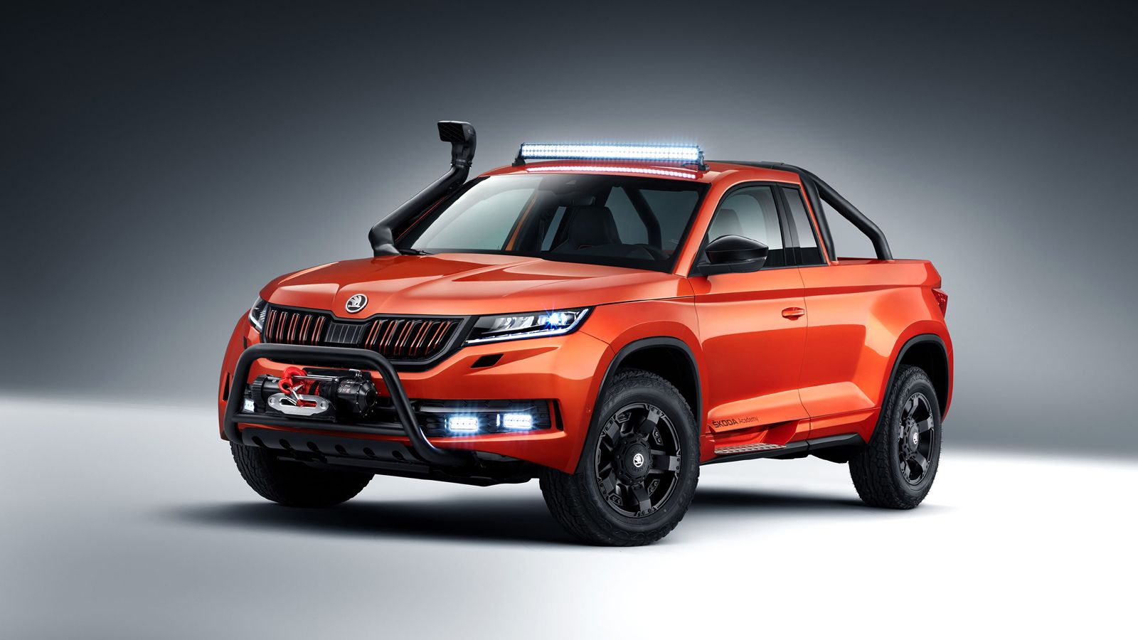 Το «Mountiaq» είναι ένα πρωτότυπο Pick-Up της Skoda που βασίζεται στο SUV μοντέλο Kodiaq.