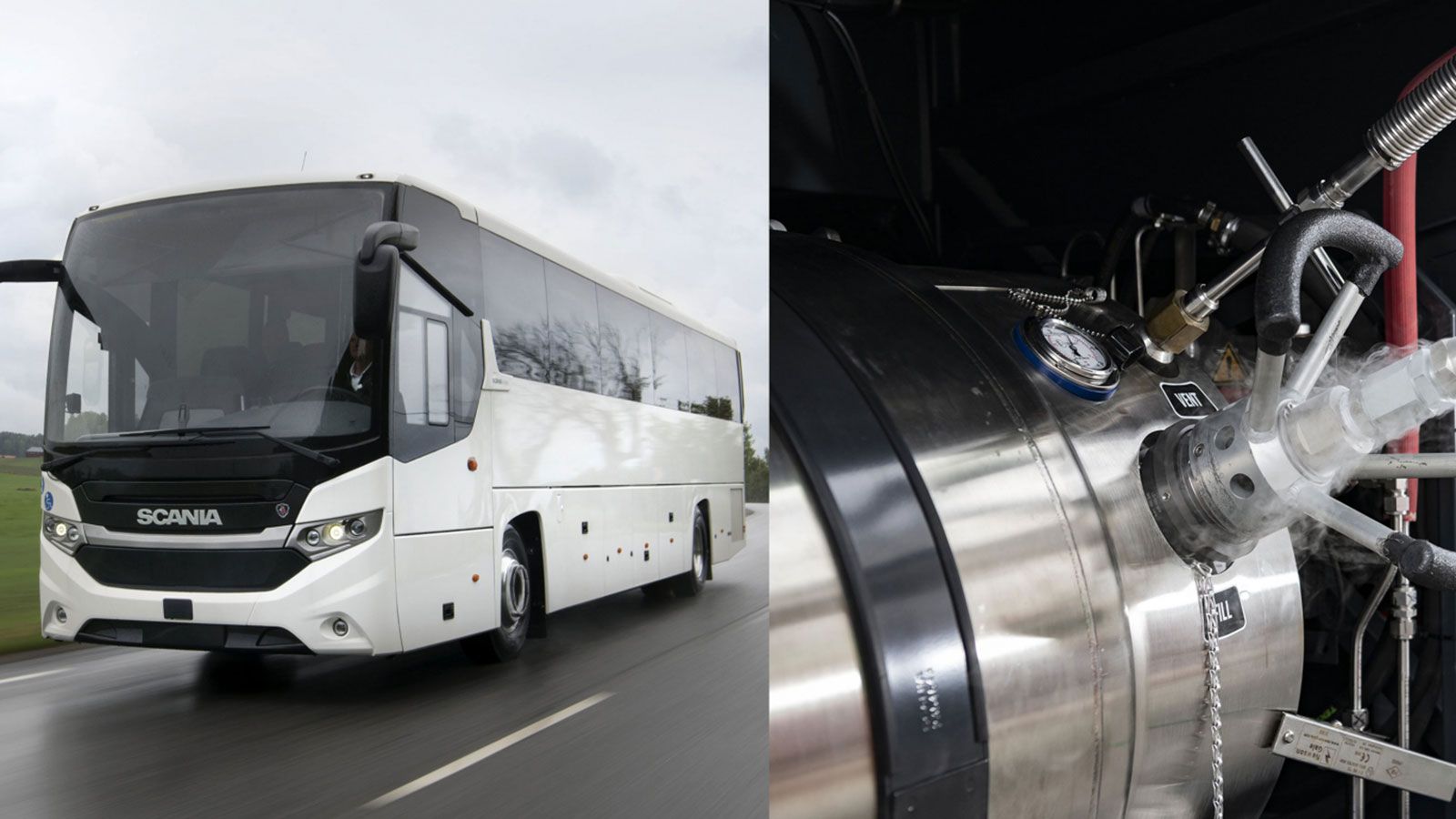 Το αεριοκίνητο λεωφορείο της Scania.