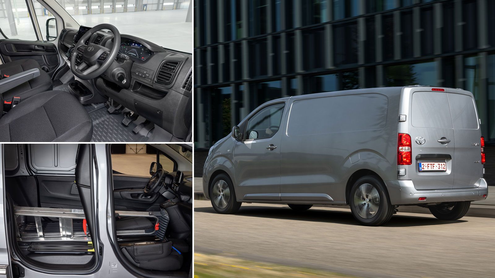 μίξη εικόνων Toyota proave van: εσωτερικό, χώρος φόρτωσης