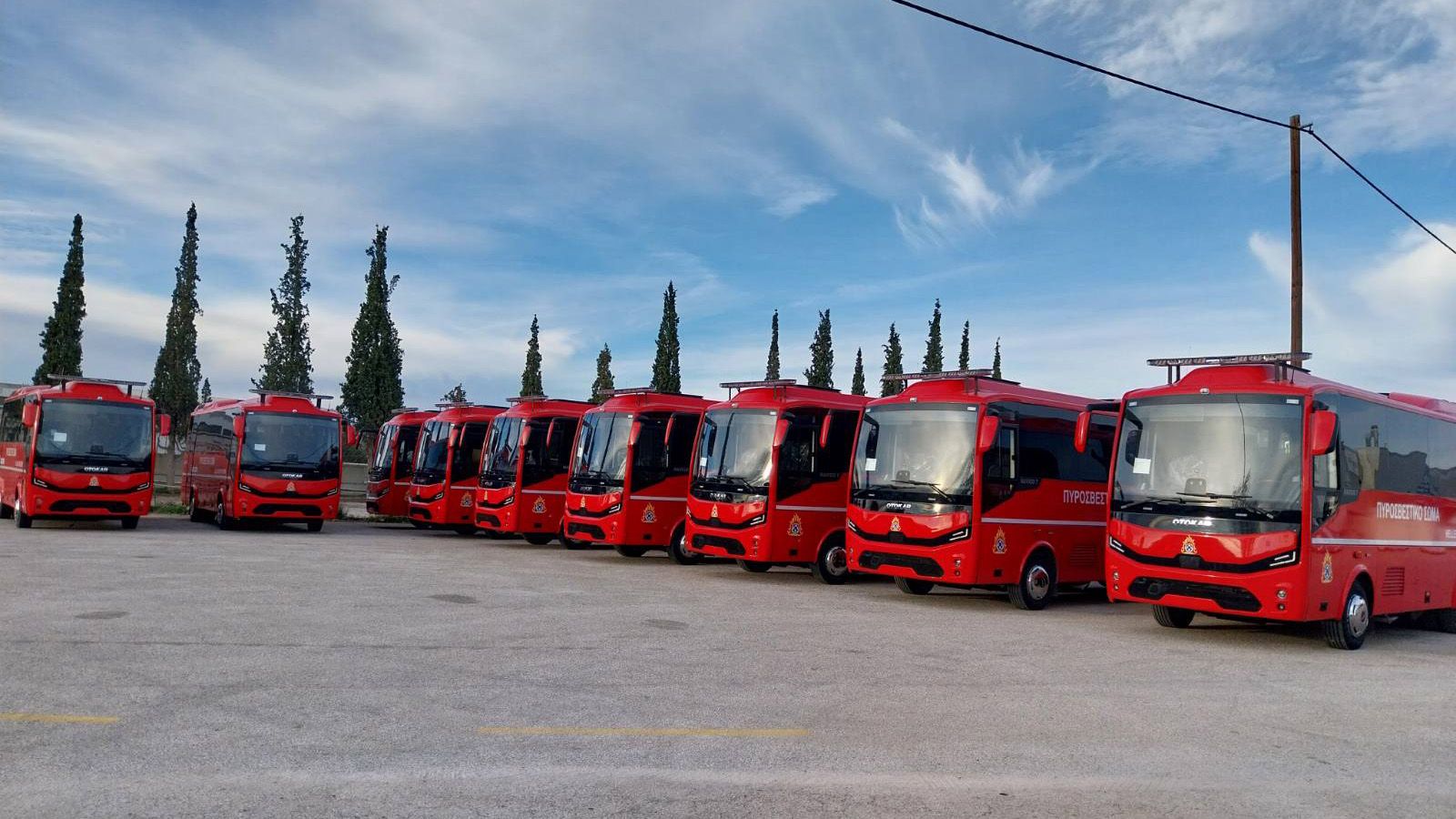 Με 15 Otokar Navigo T ενισχύθηκε το Πυροσβεστικό Σώμα!