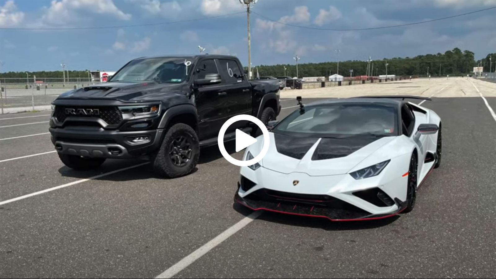 RAM TRX Vs Lamborghini Huracan Evo