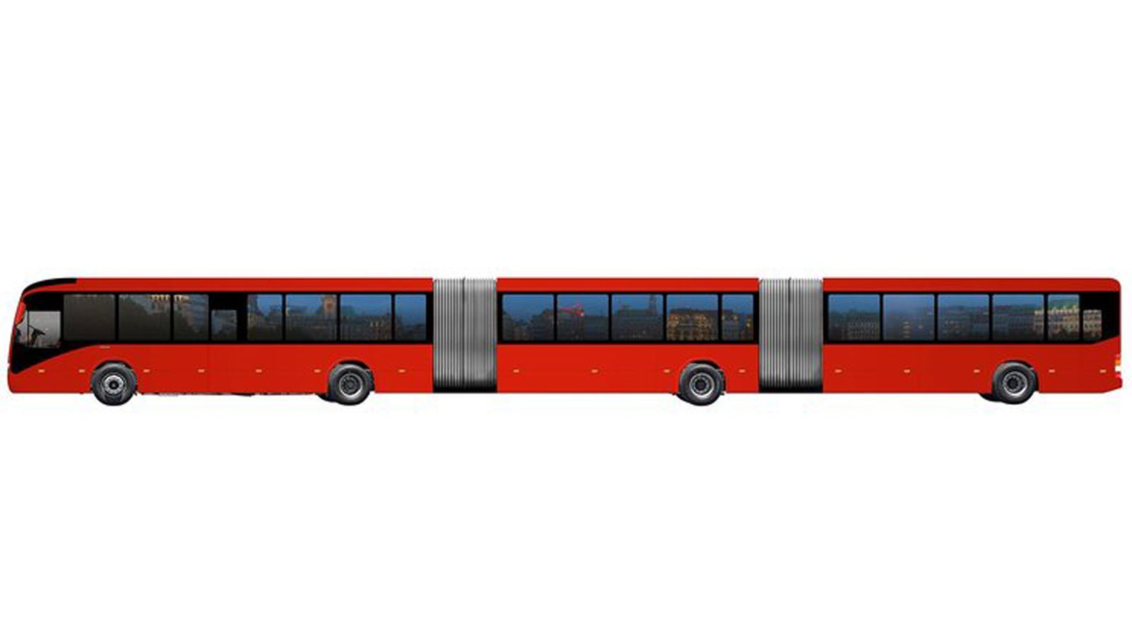 Το νέο δι-αρθρωτό αστικό λεωφορείο Gran Artic 300 της Volvo Buses έχει μήκος 30μ. και μπορεί να μεταφέρει έως και 300 επιβάτες.