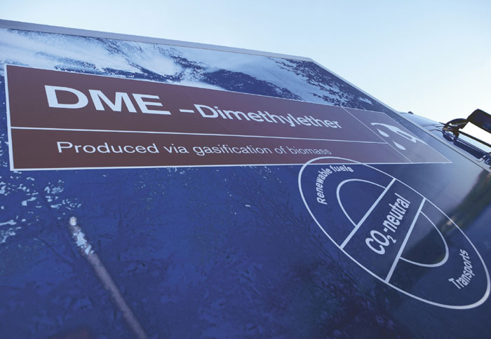 Η Volvo εξελίσσει φορτηγά με DME ως καύσιμο