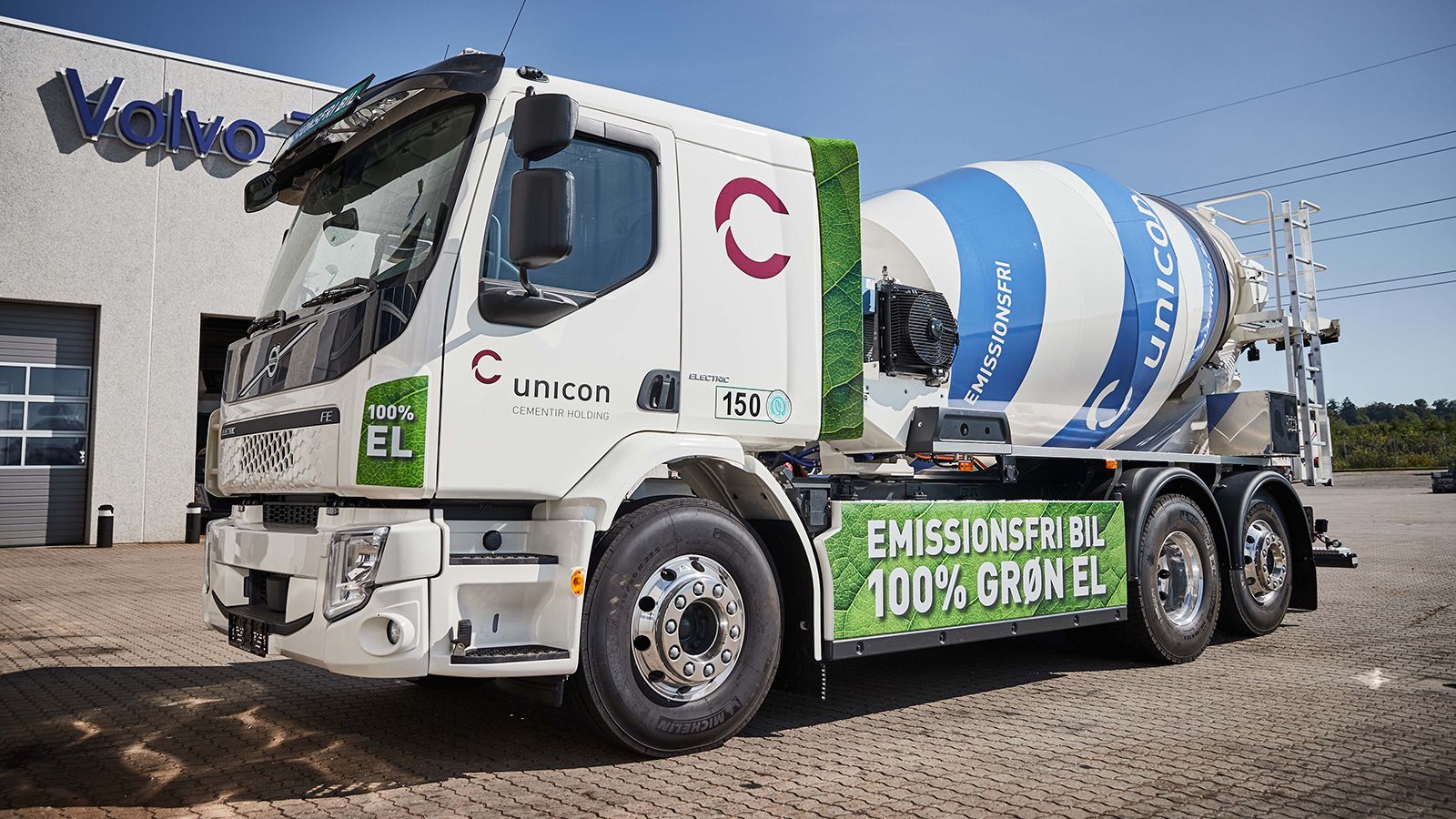 Μετά την επιτυχή δοκιμή ενός Volvo FE Electric, η εταιρεία Unicorn παραγγέλνει 11 ακόμα ηλεκτρικές μπετονιέρες από τη Volvo Trucks.