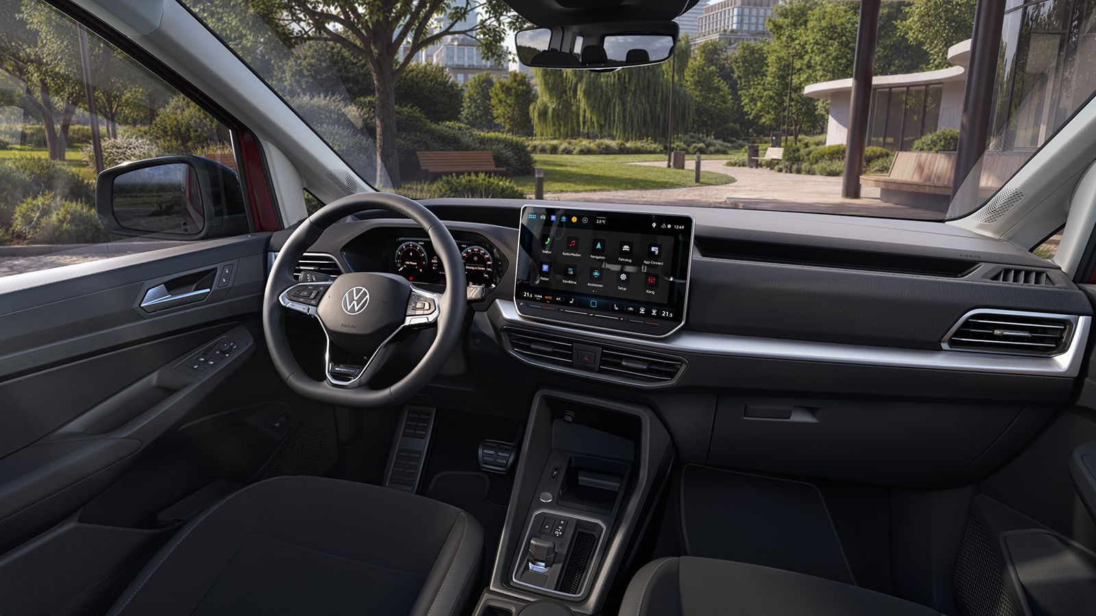 VW Caddy Cargo facelift: εσωτερικό καμπίνας επιβατών