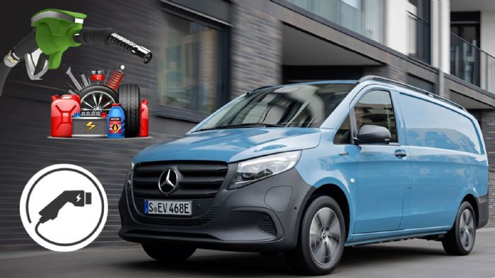 Πόσο πιο συμφέρουσα είναι η Συντήρηση του αμιγώς ηλεκτρικού eVito σε βάθος χρόνου έναντι του συμβατικού Vito;  Πόσο πιο συμφέρουσα είναι η Συντήρηση του αμιγώς ηλεκτρικού eVito σε βάθος χρόνου έναντι του συμβατικού Vito;