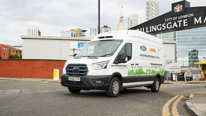 Η Ford σε συνεργασία με την DHL, πραγματοποίησε δοκιμές διάρκειας 18 εβδομάδων στην ιστορική ιχθυαγορά του Λονδίνου, Billingsgate Market.