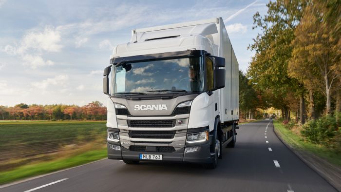 Το υβριδικό (plug-in-hybrid) Scania Σειράς Ρ με καμπίνα ημέρας (Day Cab).