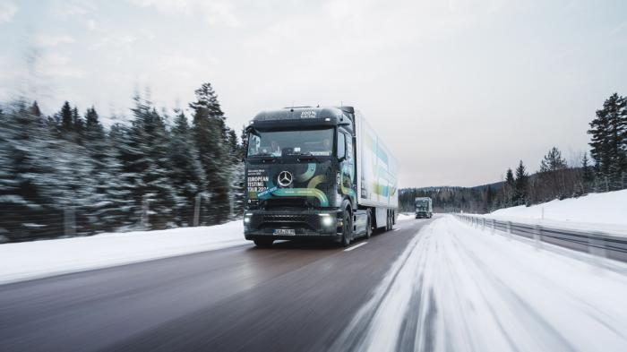 Mercedes-Benz eActros 600: Ολοκλήρωσε «χειμωνιάτικο» tour 6.500 χλμ! 