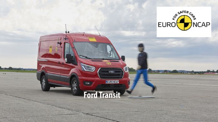 Με βαθμολογία 68%, το Ford Transit είναι το πιο ασφαλές από τα «χρυσά» Van.