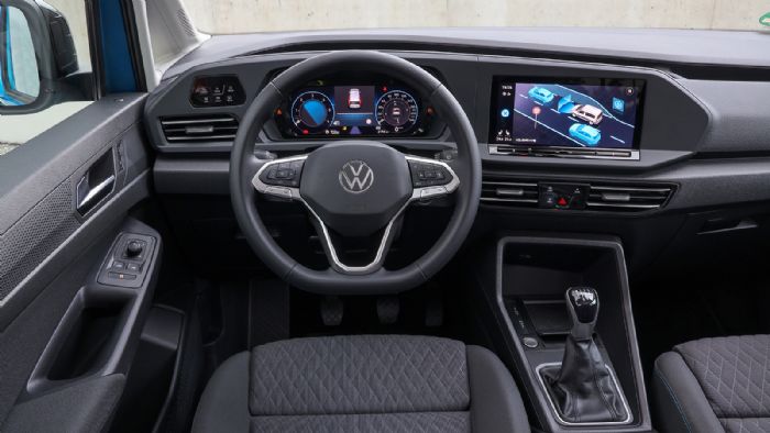 Με 19 συστήματα υποβοήθησης οδήγησης το νέο Caddy, που έχει αξιολογηθεί με 5 αστέρια ασφάλειας στις δοκιμές πρόσκουσης του Euro NCAP.
