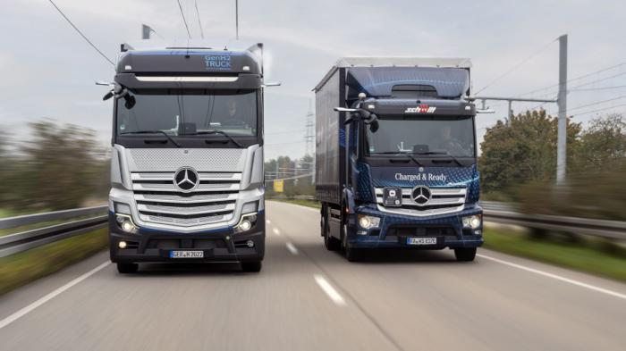 Στον δρόμο προς δοκιμή, βγήκε το πρωτότυπο Mercedes-Benz GenH2 Truck κυψελών καυσίμου, το οποίο θα λανσαριστεί το 2027.