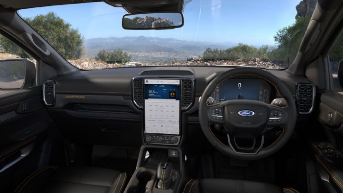 Ψηφιακό και πολυτελές το εσωτερικό του νέου Ford Ranger.