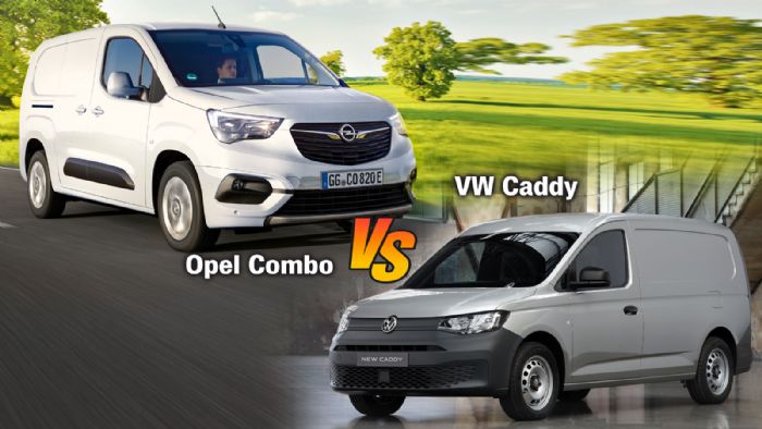 VW Caddy Van VS Opel Combo Cargo: Που κερδίζουν – που χάνουν τα 2 Μικρά Vans 