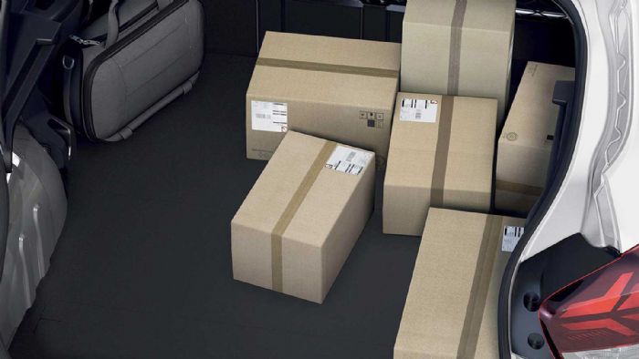 Ο χώρος φόρτωσης του Dacia Spring Cargo θα μπορεί να φιλοξενήσει φορτία όγκου έως 1.100lt. και βάρους έως 325kg. 