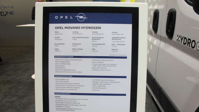 Παγκόσμια πρεμιέρα για το Opel Movano HYDROGEN! 