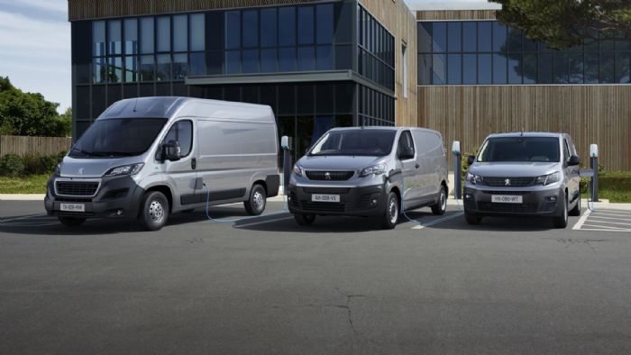 Από το μικρό Partner μέχρι το μεγάλο Boxer και με το Expert στη μέση, όλα τα Peugeot διαθέτουν ηλεκτρικές εκδόσεις.