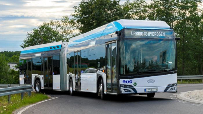Η πρωτοπόρος στα λεωφορεία υδρογόνου, Solaris, παρουσίασε το νέο, αρθρωτό Urbino 18 hydrogen.