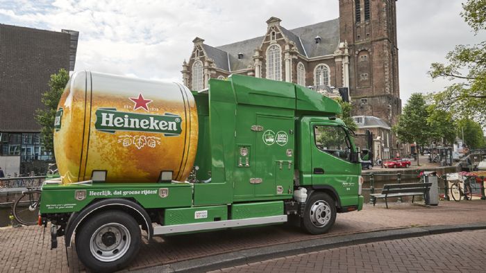 Το πιο ιδιαίτερο ίσως FUSO eCanter παγκοσμίως, είναι αυτό της Heineken.