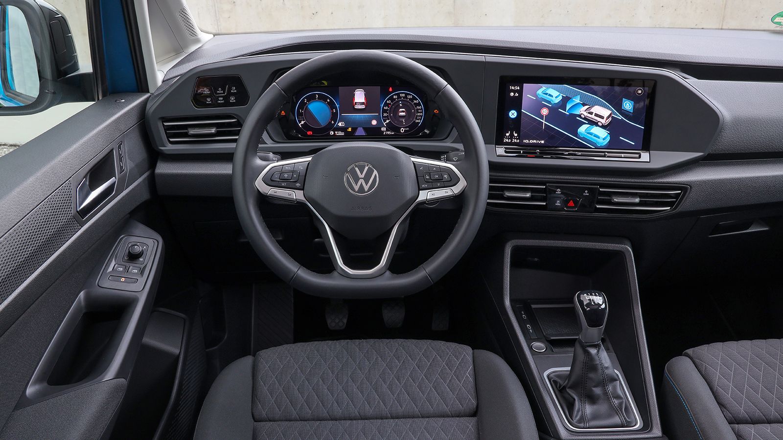 Το πλήρως ψηφιακό κόκπιτ «Innovision Cockpit» του νέου VW Caddy.