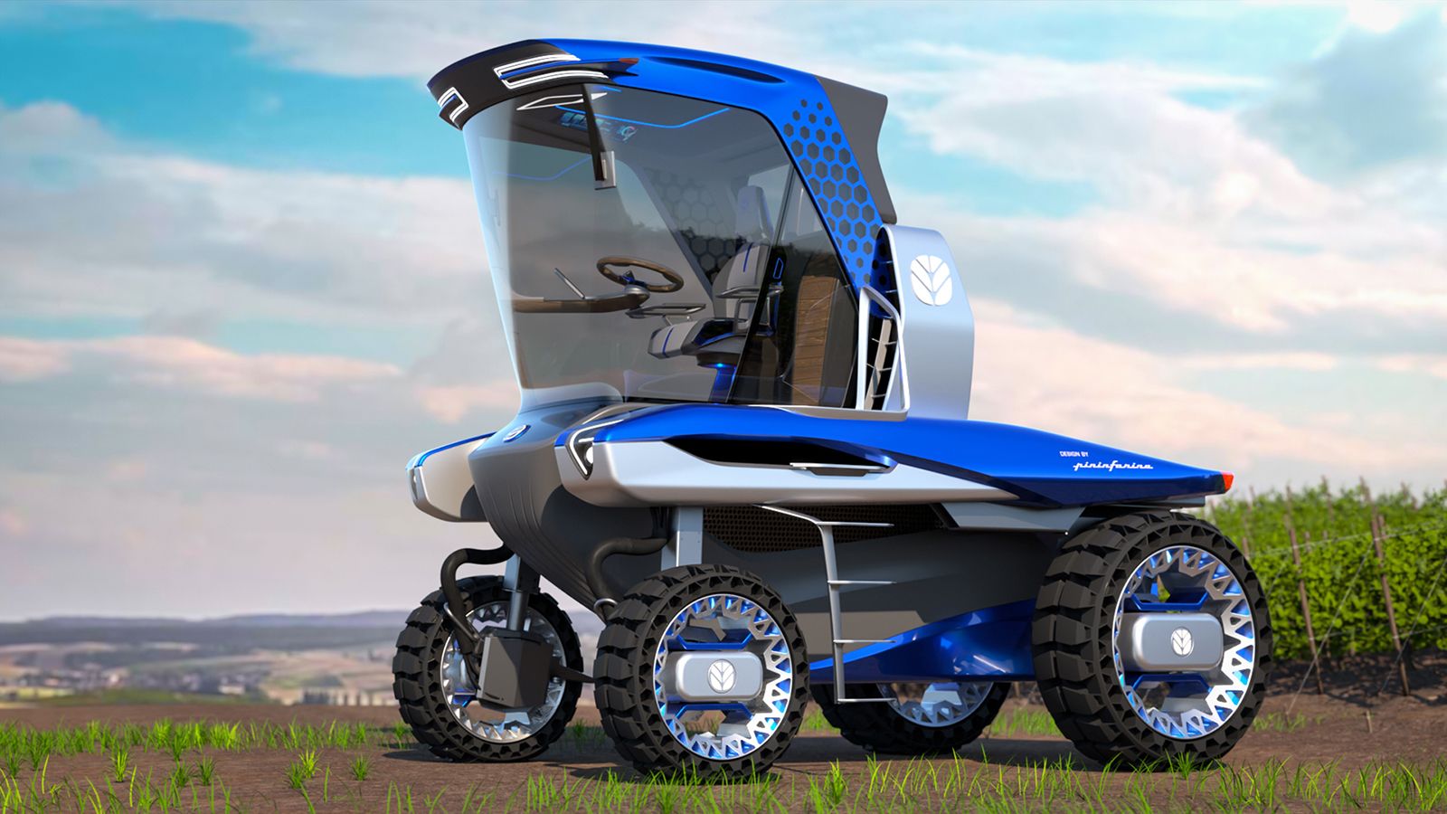 Οι New Holland και Pininfarina δημιουργούν το τρακτέρ του μέλλοντος, το εντυπωσιακό πρωτότυπο Straddle Tractor Concept.