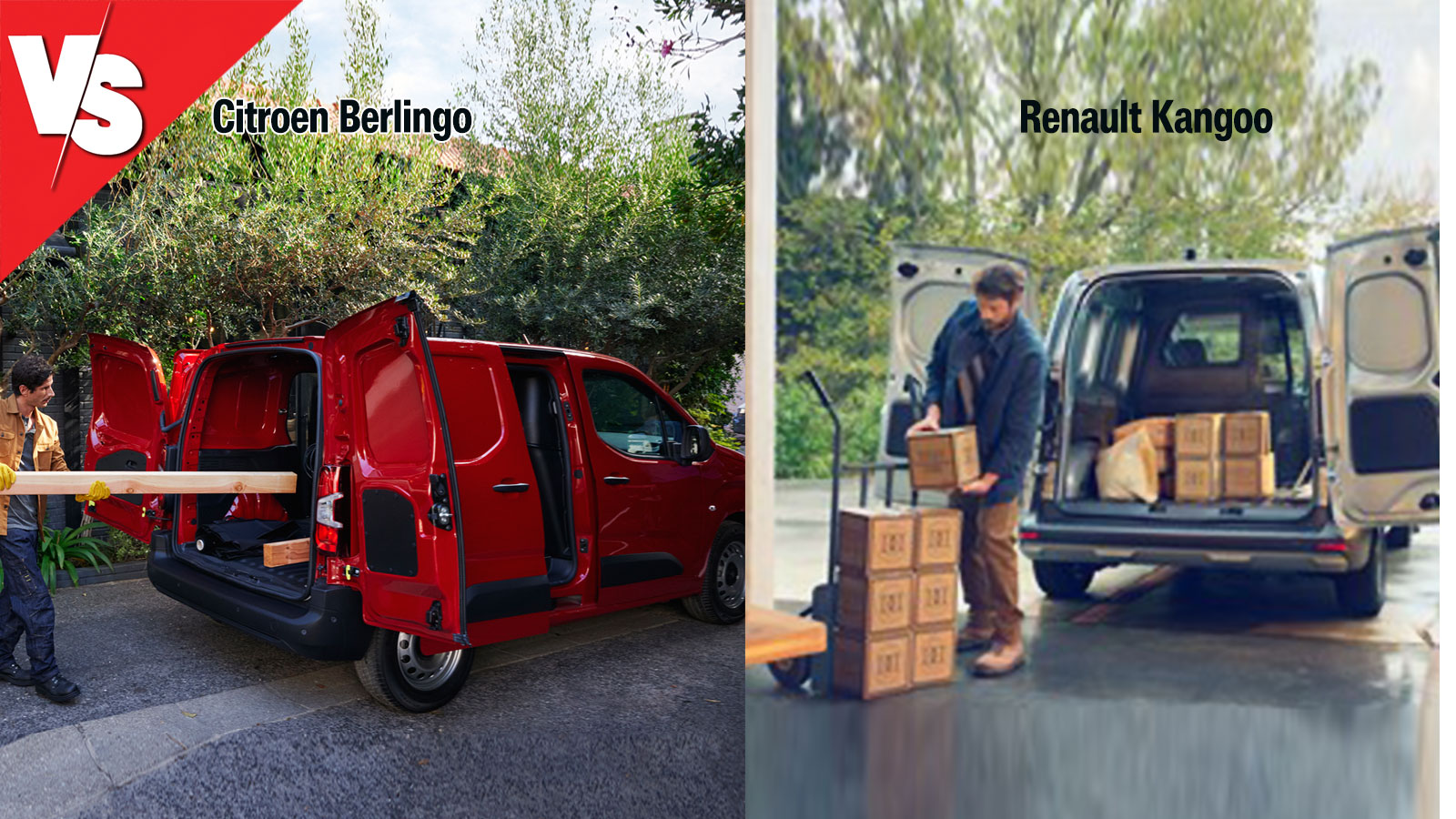 Αναλόγως της έκδοσης, τα Citroen Berlingo & Renault Kangoo μπορούν να μεταφέρουν φορτία όγκου άνω των 4,0κ.μ.