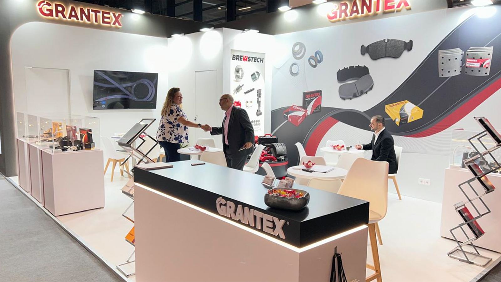 Το περίπτερο της GRANTEX στην Automechanika Frankfurt 2026, όπου παρουσιάστηκαν λύσεις για επαγγελματικά οχήματα και ανταλλακτικά BREMSTECH.