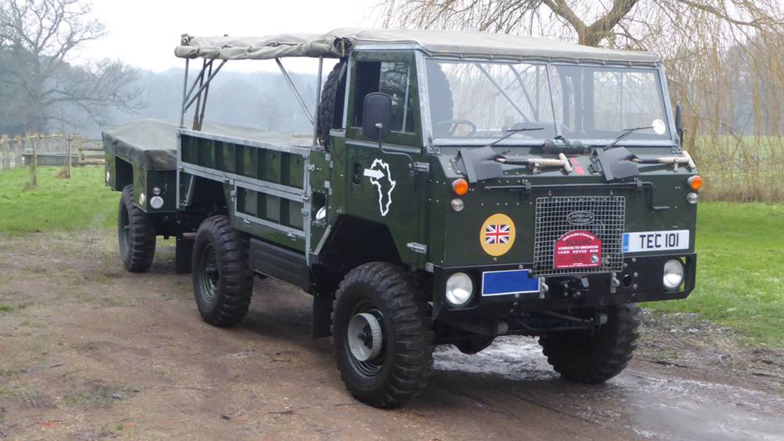 Το στρατιωτικής χρήσης Land Rover 101 Forward Control.