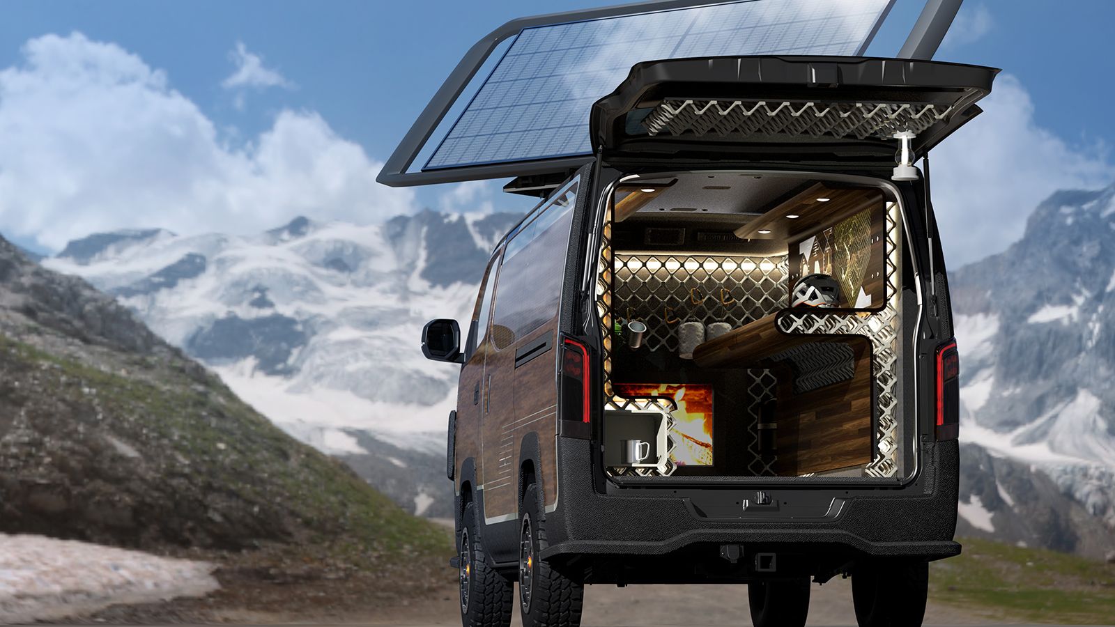 Το πρωτότυπο αυτοκινούμενο τροχόσπιτο Nissan Caravan Mountain Base σας πάει παντού...