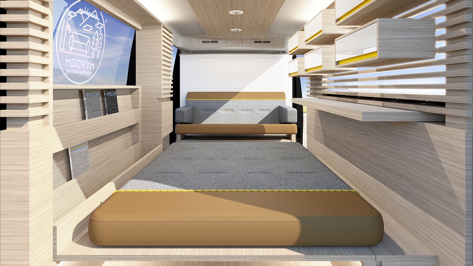 Ανέσεις και ζεν ατμόσφαιρα στο εσωτερικό του concept Nissan Caravan Myroom.