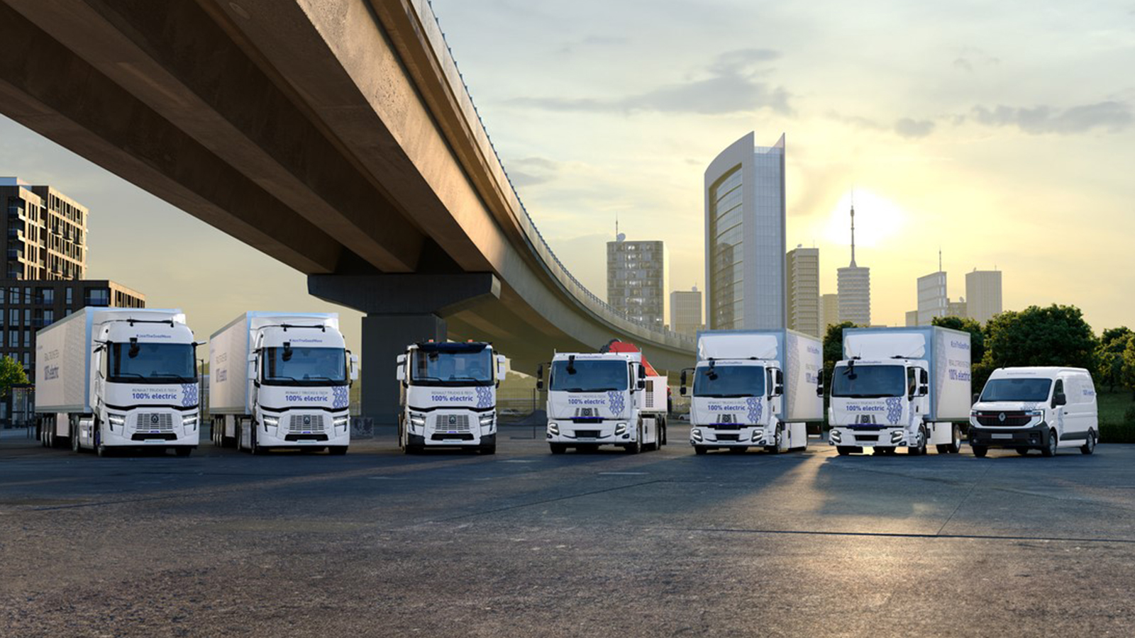 Η Renault Trucks διευρύνει την ηλεκτρική γκάμα της, καλύπτοντας εφαρμογές από τις αστικές διανομές έως τις μεταφορές μεγάλων αποστάσεων. Η Renault Trucks διευρύνει την ηλεκτρική γκάμα της, καλύπτοντας εφαρμογές από τις αστικές διανομές έως τις μεταφορές μεγάλων αποστάσεων.
