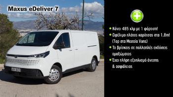 eDeliver 7: Πόσο καλό είναι το ΝΕΟ Μεσαίο e-Van της Maxus;