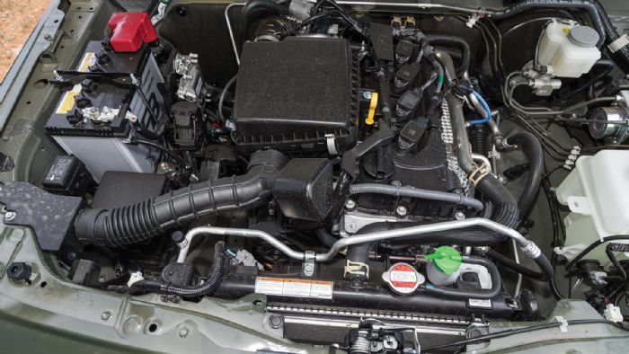 Ο κινητήρας των 1,5λτ. διακρίνεται προσφέρει ικανοποιητικές επιδόσεις στο ελαφρύ Jimny.