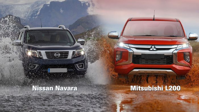 Δείτε αναλυτικά τα χαρακτηριστικά των Nissan Navara και Mitsubishi L200, για να γνωρίζετε πού κερδίζει και πού χάνει το καθένα.