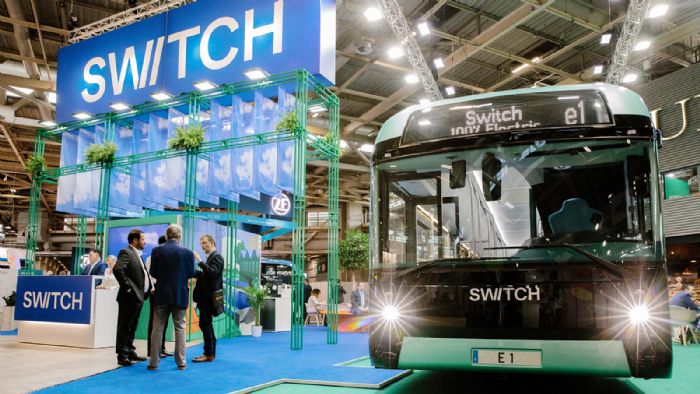 Το ντεμπούτο του SWITCH e1 πραγματοποιήθηκε στην έκθεση «European Mobility Expo» του Παρισιού.
