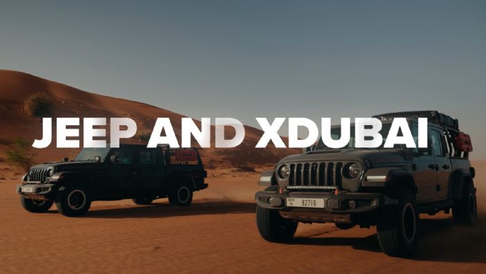 Σε συνεργασία με την XDubai που διοργανώνει εκδηλώσεις extreme sports στη Μέση Ανατολή, εννέα άτομα με τρία Jeep Gladiator ήρθαν αντιμέτωπα για 5 μέρες με μια ακραία διαδρομή 587 χλμ.