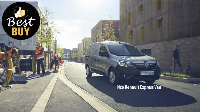 Ετοιμοπαράδοτο -σε προσιτή τιμή- το νέο Renault Express Van δίνει έμφαση και στην ασφάλεια.