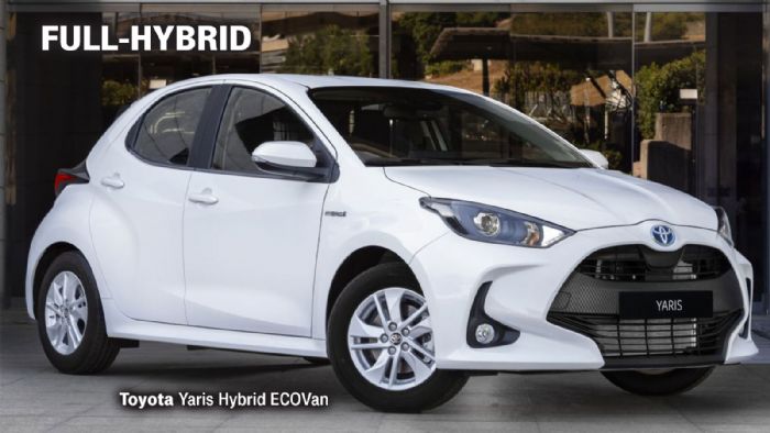 Το υβριδικό Toyota Yaris Hybrid ECOVan διαθέτει έναν 1.500άρη 3κύλινδρο κινητήρα βενζίνης, ένα ηλεκτρικό μοτέρ και μία μικρή μπαταρία. Αποδίδει συνδυαστικά 116 ίππους ισχύος και 141 Nm ροπής, ενώ υπόσχεται κατανάλωση 4,3 λτ./100 χλμ.
