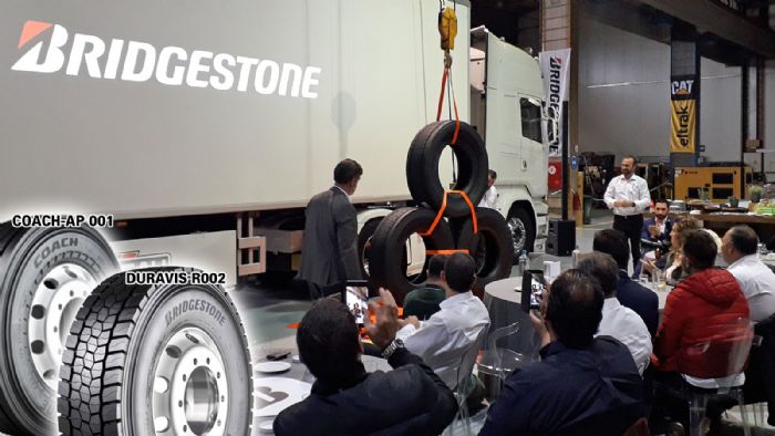 Με μοναδικό τρόπο η Bridgestone παρουσίασε το νέο της ελαστικό για φορτηγά. Το DURAVIS R002