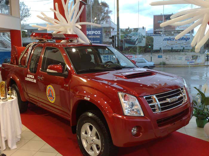 Ένα Isuzu D-Max στην υπηρεσία της δασοπυρόσβεσης