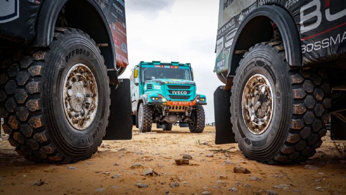 Από τα 10 πρώτα φορτηγά που τερμάτισαν στο Ράλι Ντακάρ 2022, τα 6 φόραγαν ελαστικά της Goodyear.
