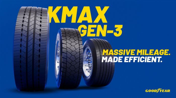 Goodyear KMAX GEN-3: Ελαστικά φορτηγών με μέγιστη χιλιομετρική απόδοση Goodyear KMAX GEN-3: Ελαστικά φορτηγών με μέγιστη χιλιομετρική απόδοση & εξοικονόμηση καυσίμου