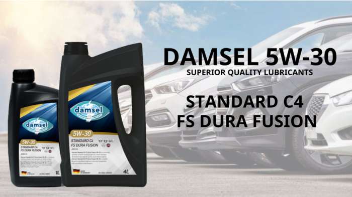 Full συνθετικό λιπαντικό DAMSEL 5W-30 STANDARD C4 FS DURA FUSION