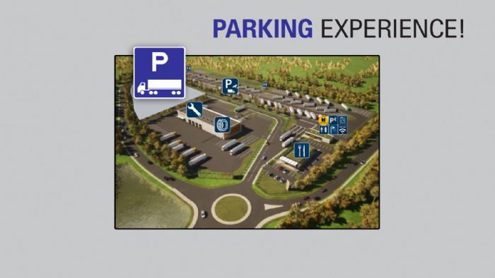 In a commercial vehicle parking today, the customer can enjoy a range of amenities in a 100% safe environment.	
