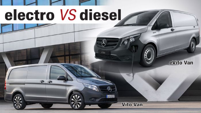 Vito Vs eVito: στο -87% το Κόστος Χρήσης του e-Van!